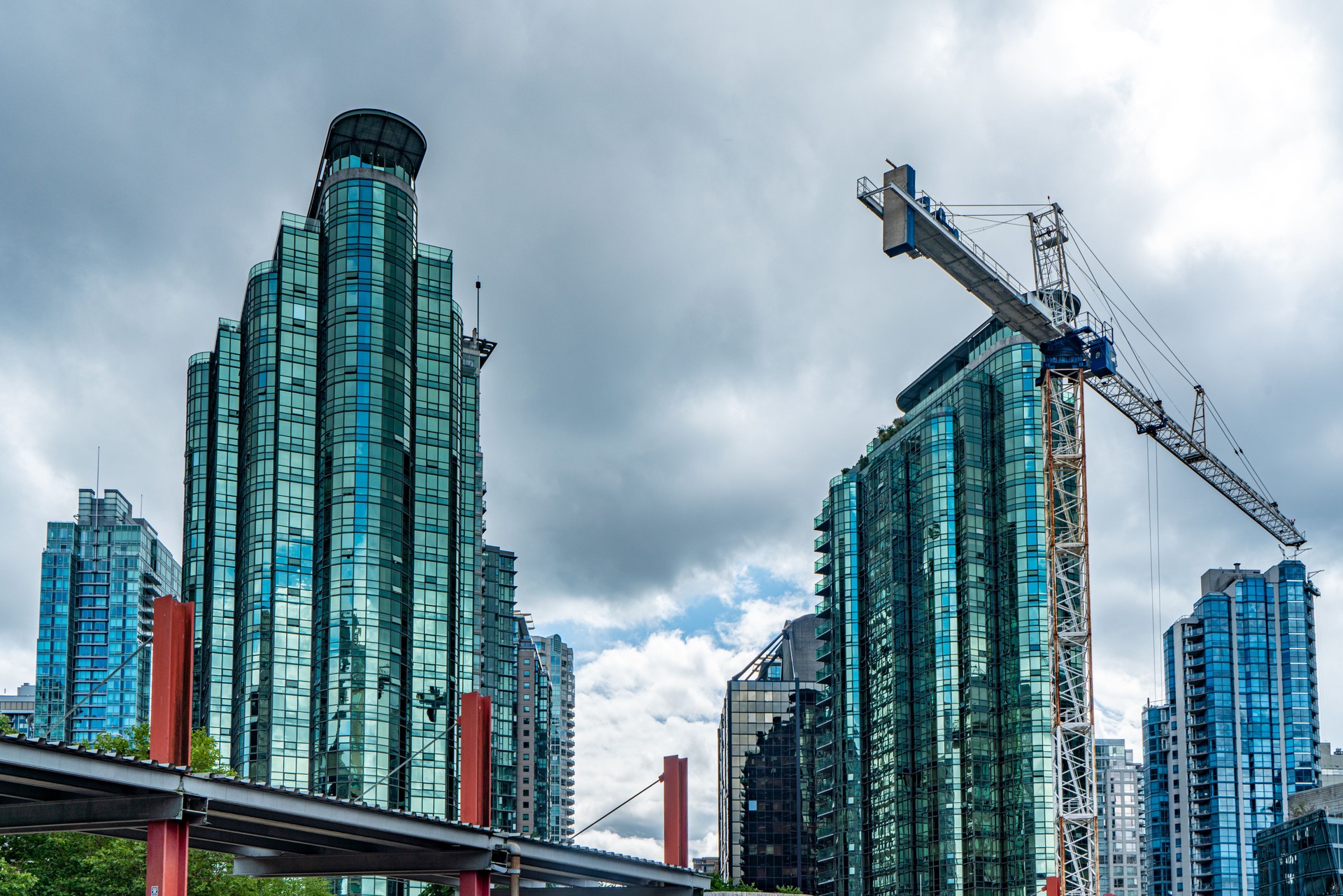 The street view of W Cordova St, Vancouver, Canada